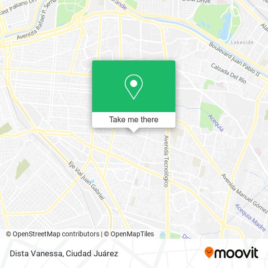 Dista Vanessa map