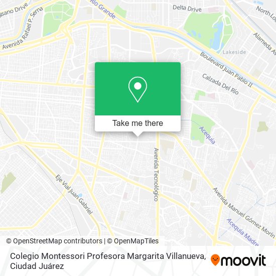 Colegio Montessori Profesora Margarita Villanueva map