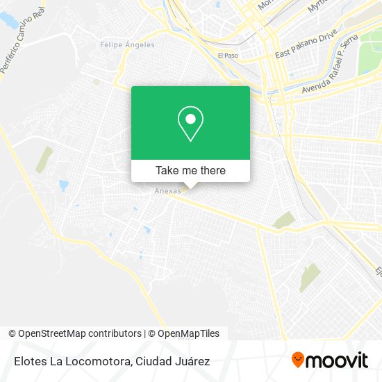 Elotes La Locomotora map