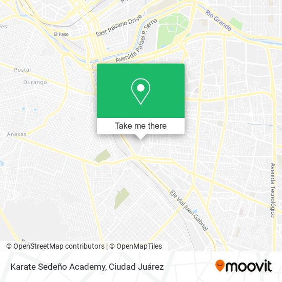 Karate Sedeño Academy map