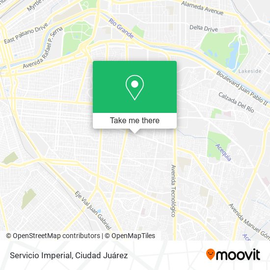Servicio Imperial map