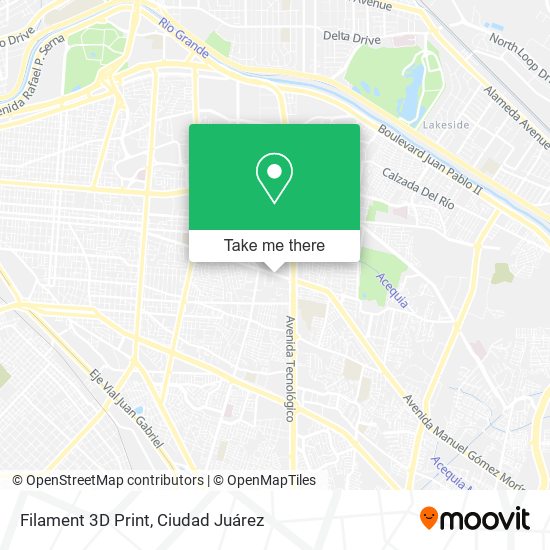 Filament 3D Print map