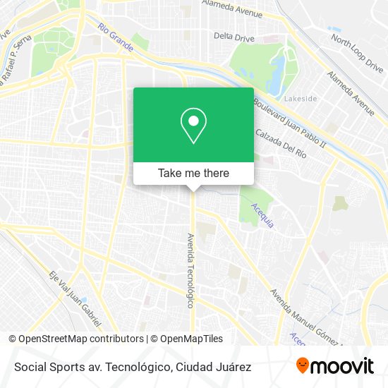 Social Sports av. Tecnológico map