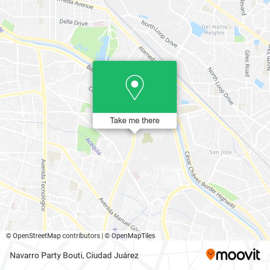 Mapa de Navarro Party Bouti