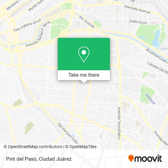 Pint del Paso map