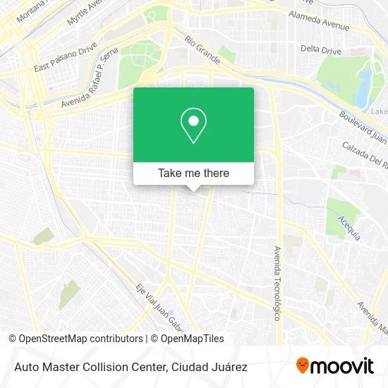 Auto Master Collision Center map