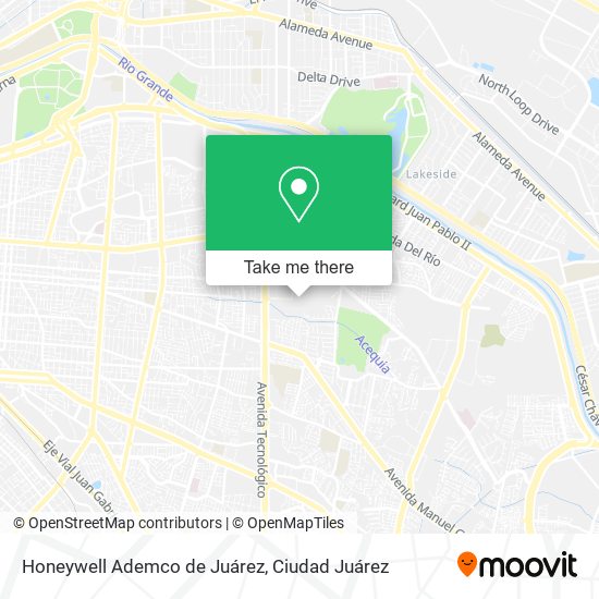 Mapa de Honeywell Ademco de Juárez