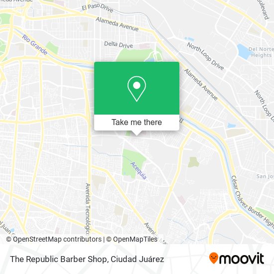 The Republic Barber Shop map