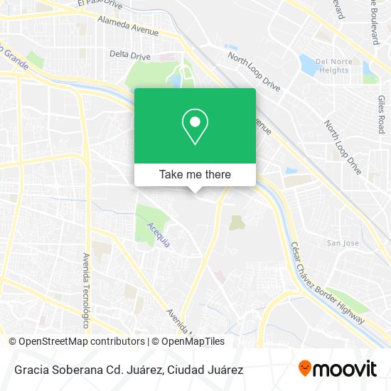 Gracia Soberana Cd. Juárez map