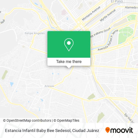 Estancia Infantil Baby Bee Sedesol map