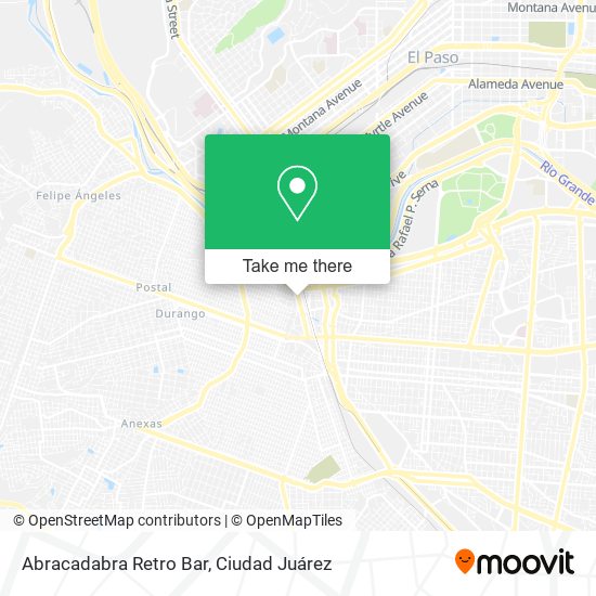 Abracadabra Retro Bar map