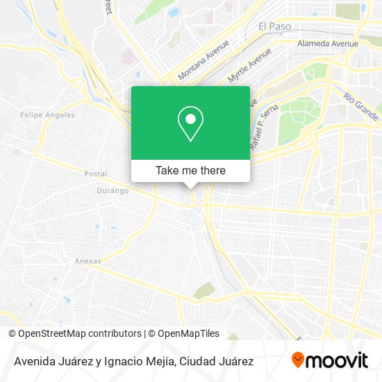 Avenida Juárez y Ignacio Mejía map
