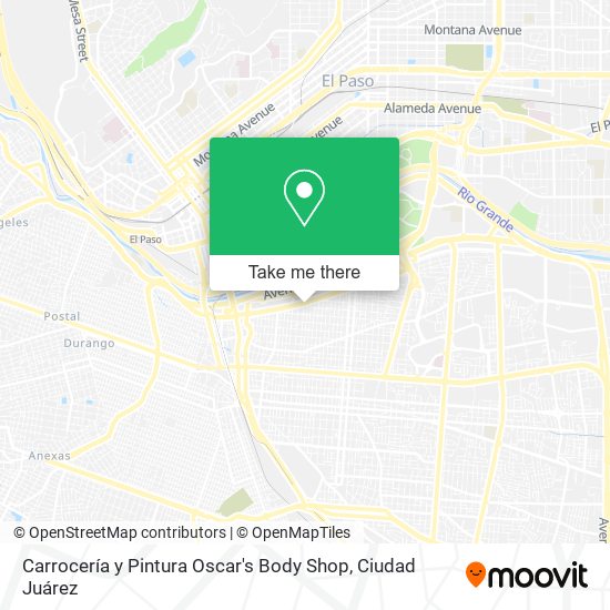 Carrocería y Pintura Oscar's Body Shop map