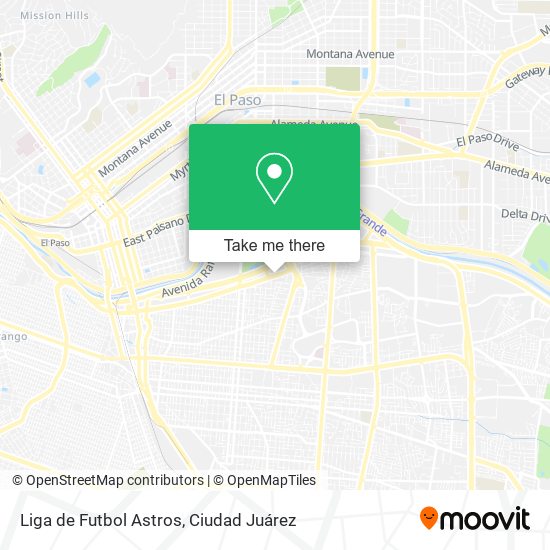 Liga de Futbol Astros map