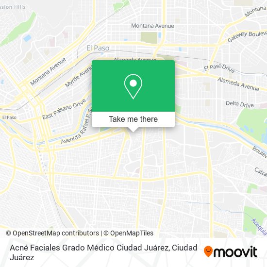 Acné Faciales Grado Médico Ciudad Juárez map