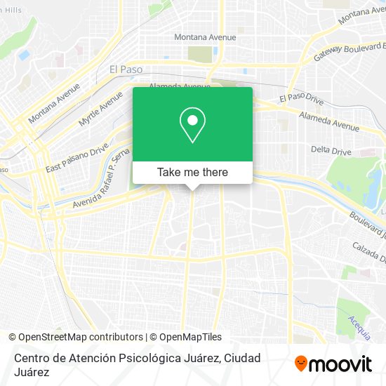 Centro de Atención Psicológica Juárez map