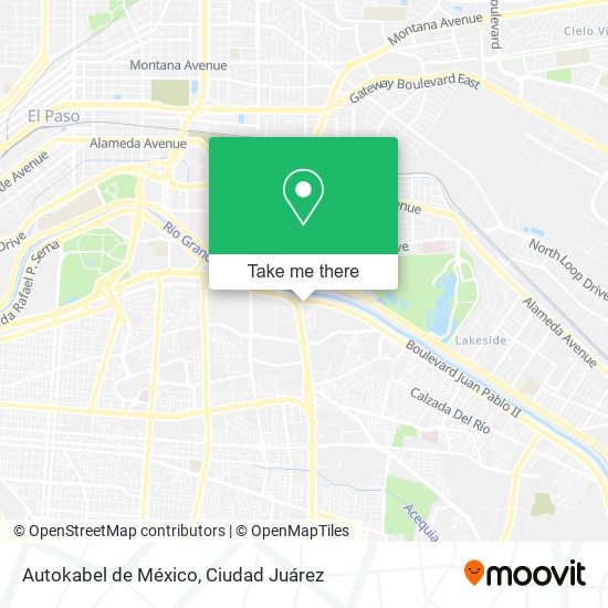 Autokabel de México map