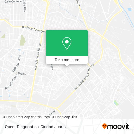 Quest Diagnostics map