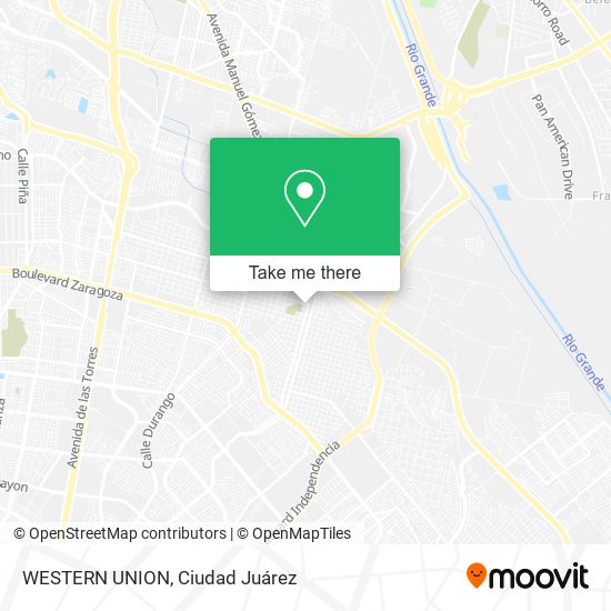 Mapa de WESTERN UNION
