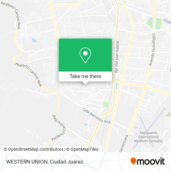 Mapa de WESTERN UNION