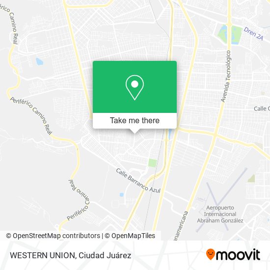 WESTERN UNION map