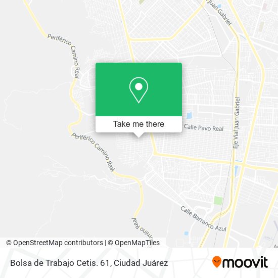 Bolsa de Trabajo Cetis. 61 map