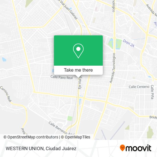 WESTERN UNION map
