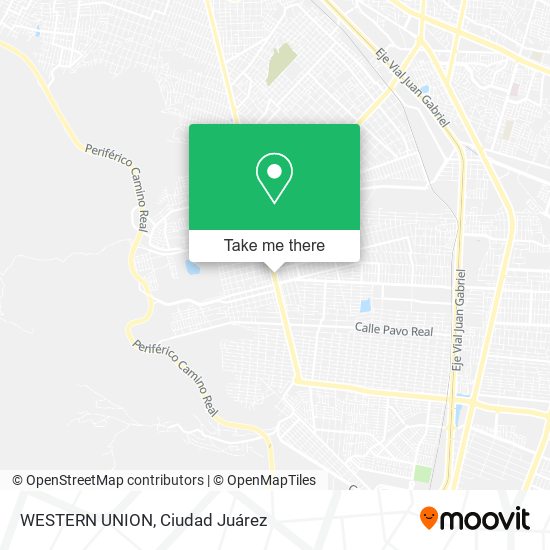 WESTERN UNION map