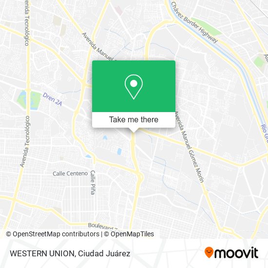 WESTERN UNION map
