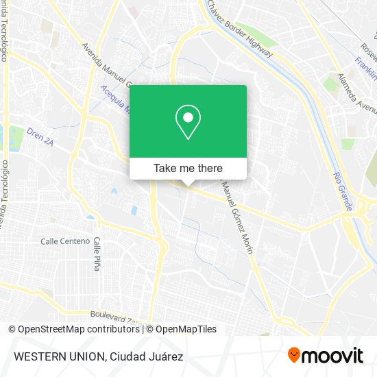 Mapa de WESTERN UNION