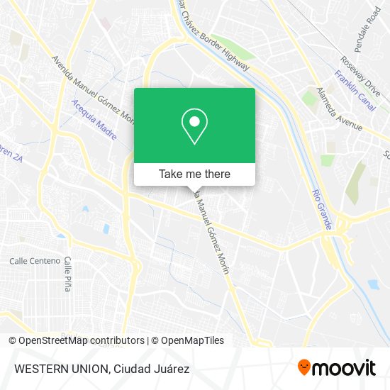 WESTERN UNION map