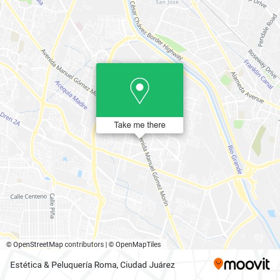Estética & Peluquería Roma map