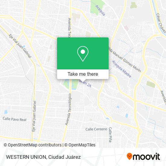 WESTERN UNION map