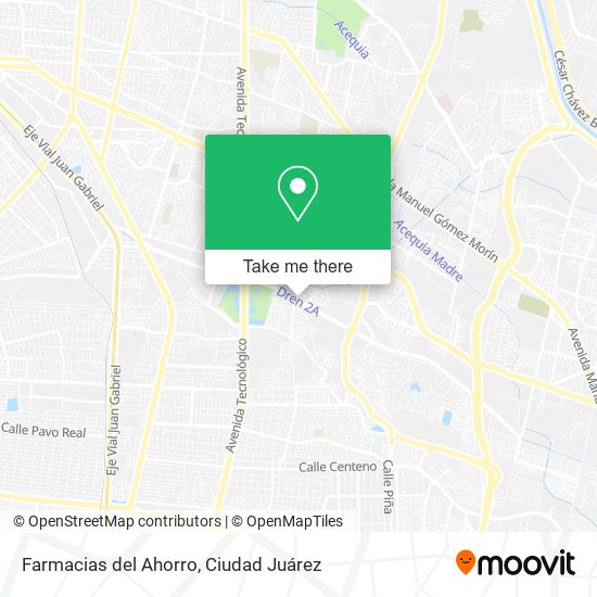Farmacias del Ahorro map