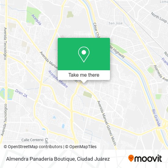 Mapa de Almendra Panadería Boutique