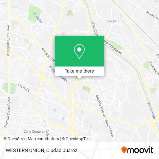 WESTERN UNION map