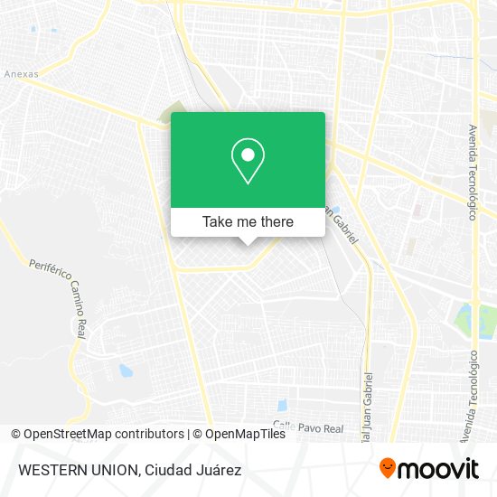 Mapa de WESTERN UNION