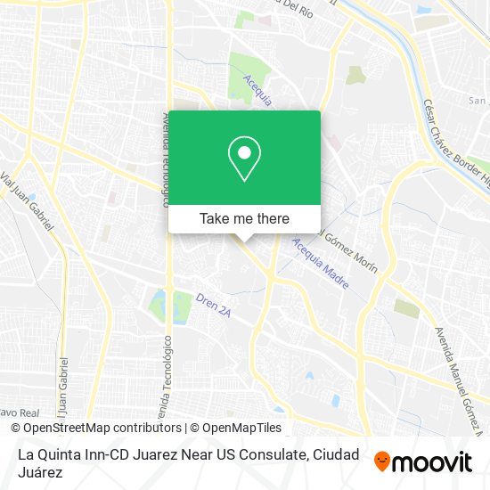 Mapa de La Quinta Inn-CD Juarez Near US Consulate