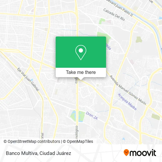 Mapa de Banco Multiva