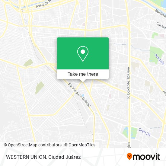 WESTERN UNION map