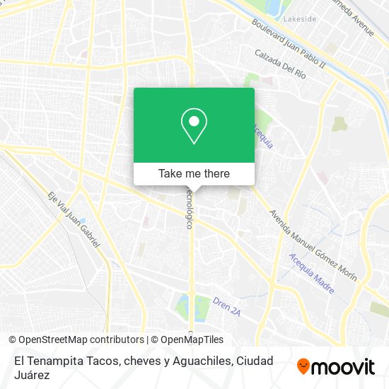 El Tenampita Tacos, cheves y Aguachiles map
