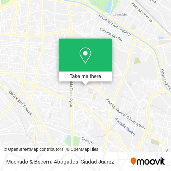 Mapa de Machado & Becerra Abogados