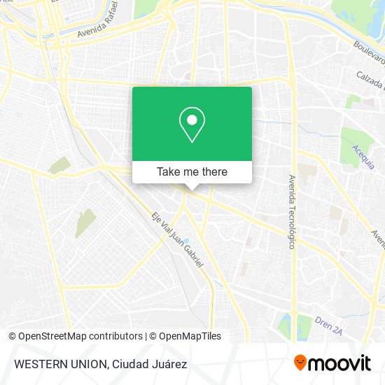 WESTERN UNION map