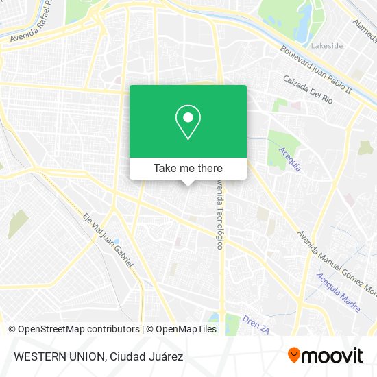 WESTERN UNION map