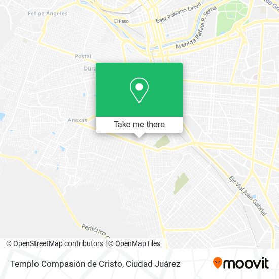 Templo Compasión de Cristo map