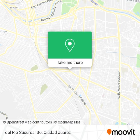 Mapa de del Río Sucursal 36