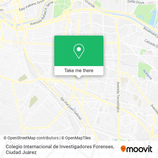 Colegio Internacional de Investigadores Forenses map