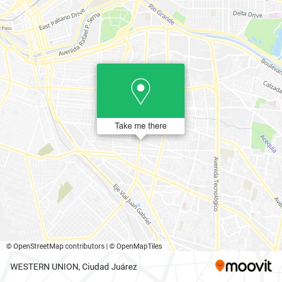 WESTERN UNION map
