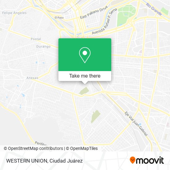 Mapa de WESTERN UNION