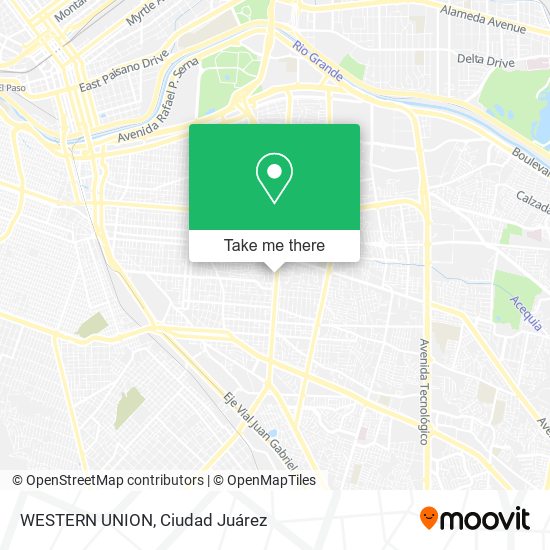 WESTERN UNION map